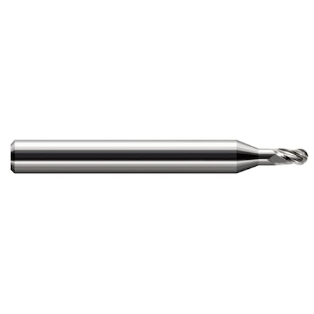 Harvey Tool Miniature End Mill - Ball - Long Reach, Stub Flute 978512